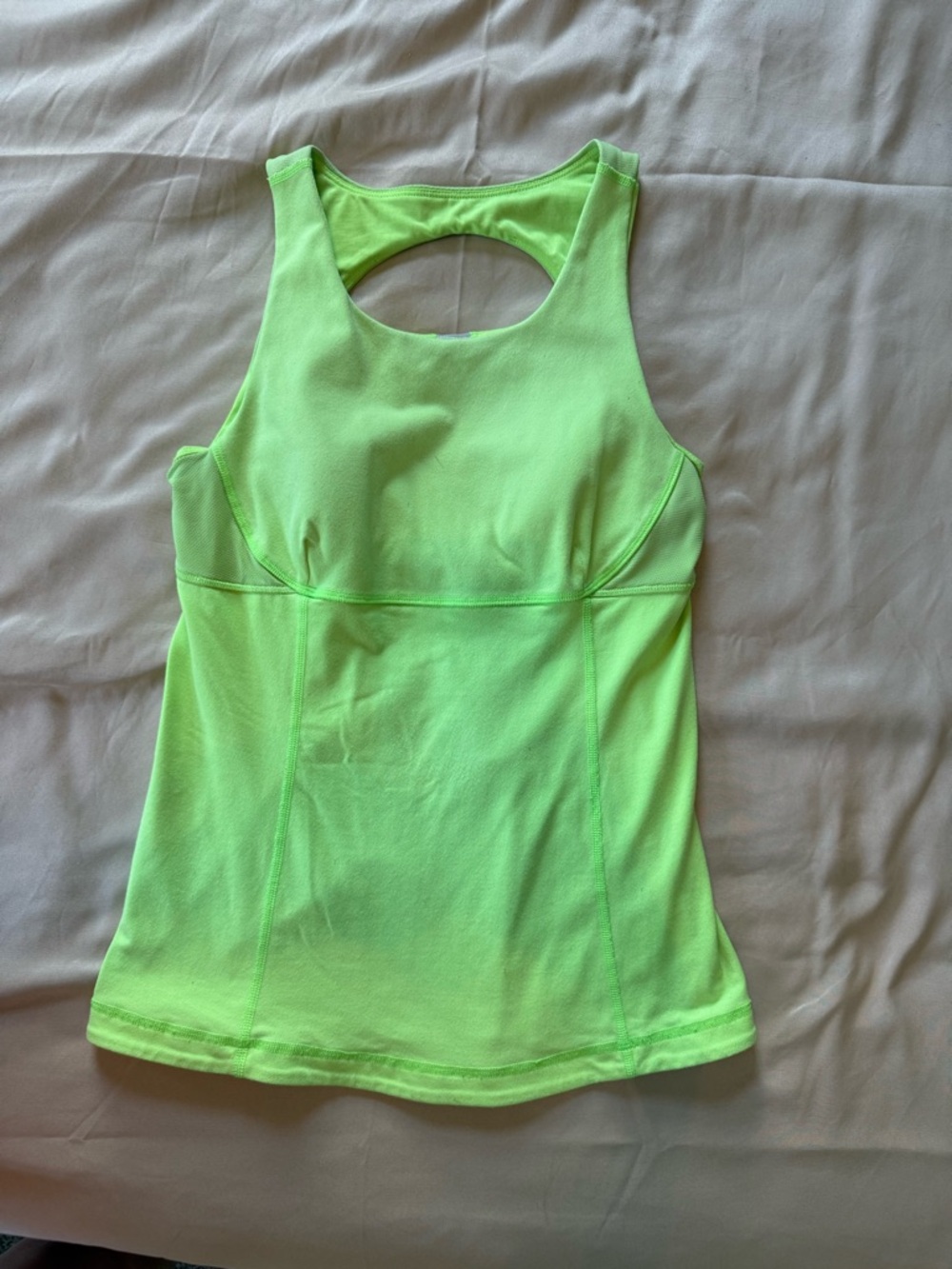 lululemon athletica Neon Lime Racerback Tank